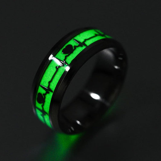 💖🌙 Anillo de Corazón que Brilla en la Oscuridad