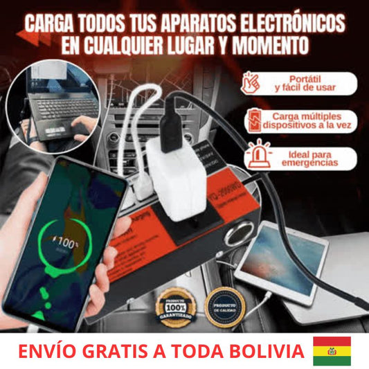 INVERSOR DE CORRIENTE PARA AUTO 1500W 🎁PROMO LANZAMIENTO🎁