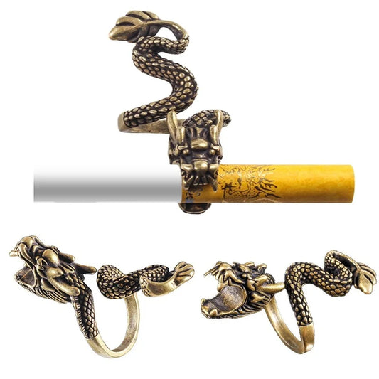 🐉  Anillo de Dragón Soporte para Cigarrillos 🚬 ajustable