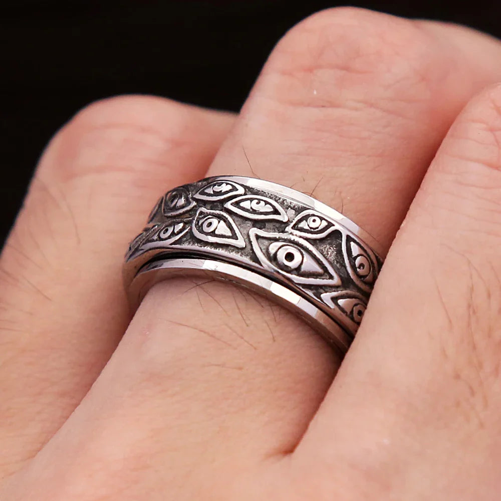 👁️🗨️💀 Anillo Antiestrés de Múltiples Ojos