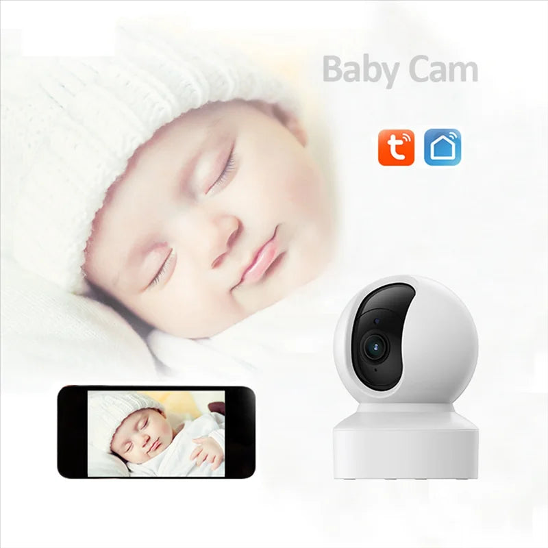 👶 Cámara Inteligente Baby Cam WiFi – Monitoreo Seguro con Visión 360° y Detección de Movimiento