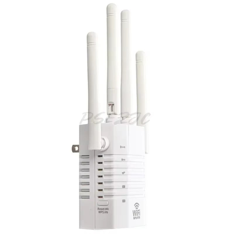 📶 Repetidor WiFi Doble Banda M-1200DM – Hasta 1200 Mbps con 4 Antenas Externas