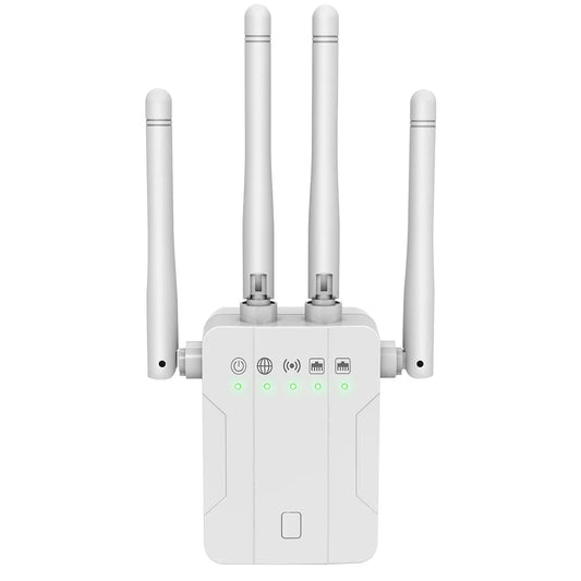 📶 Repetidor WiFi Doble Banda M-1200DM – Hasta 1200 Mbps con 4 Antenas Externas