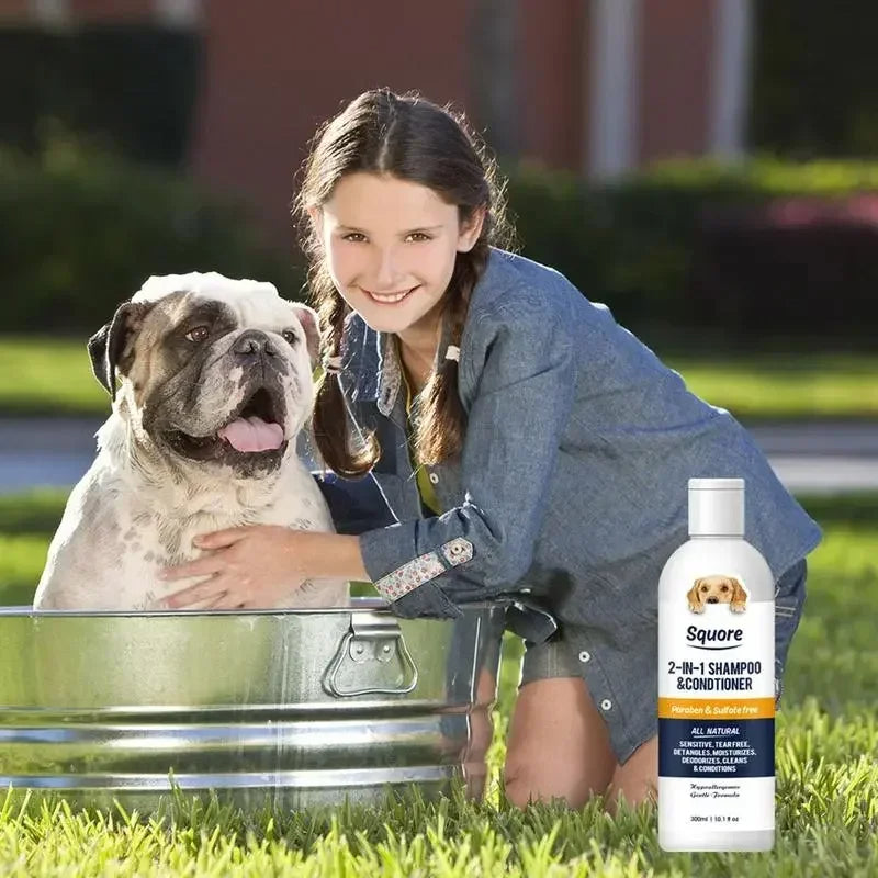 🐶✨ Shampoo & Acondicionador 2 en 1 – Todo en Uno para tu Mascota 🐾🌿