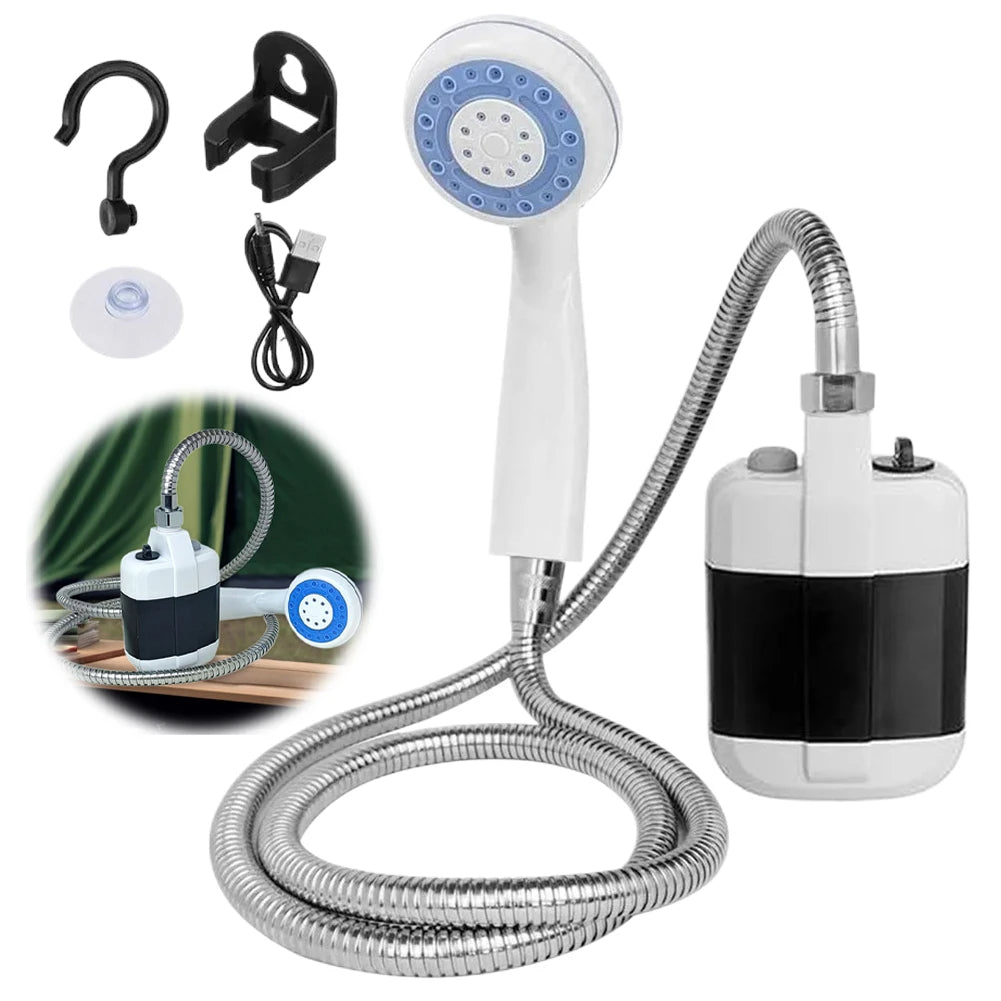 🚿 Ducha Portátil Recargable para Camping y Exteriores