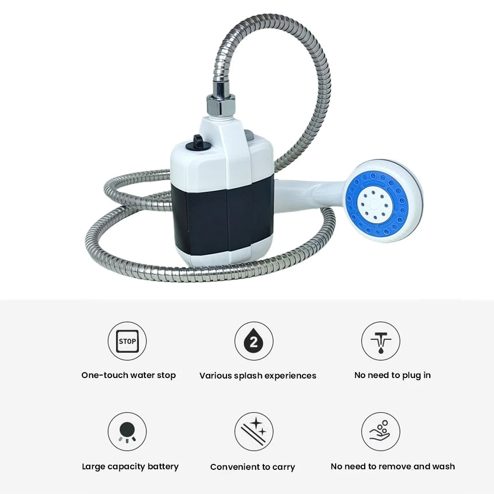 🚿 Ducha Portátil Recargable para Camping y Exteriores