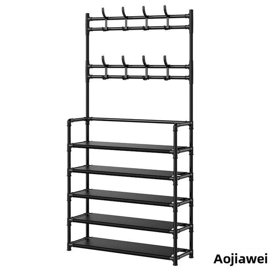 👞 Zapatero Multifuncional de 5 Niveles con Ganchos