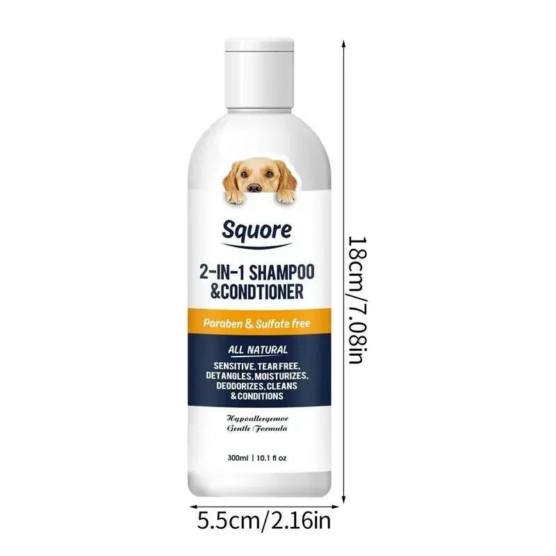 🐶✨ Shampoo & Acondicionador 2 en 1 – Todo en Uno para tu Mascota 🐾🌿