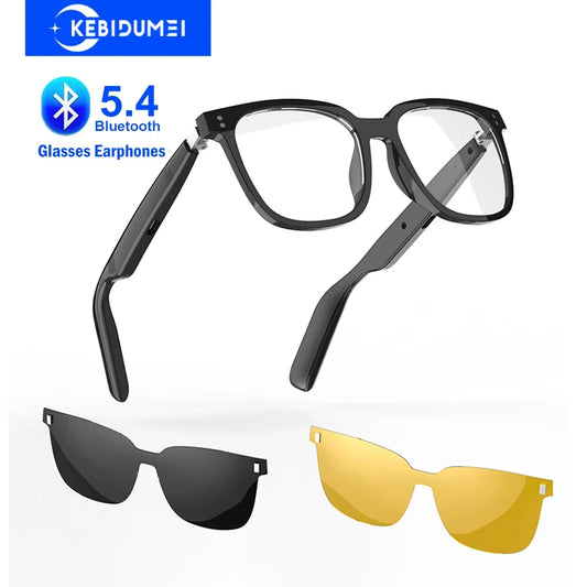 Gafas Inteligentes 3 en 1 con Sonido Estéreo y Filtro Antiluz Azul