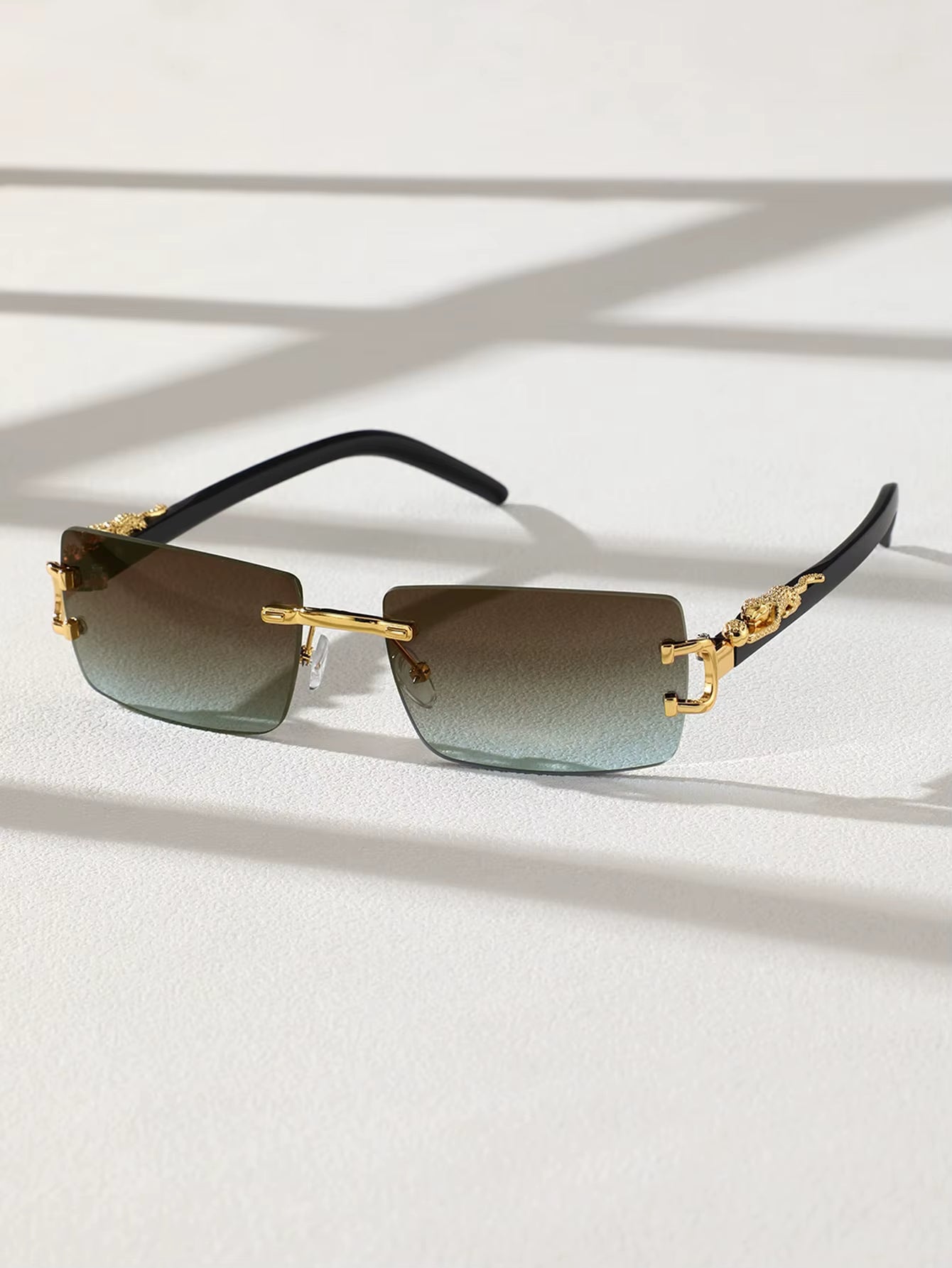 Gafas de Sol Rectangulares Sin Marco Unisex
