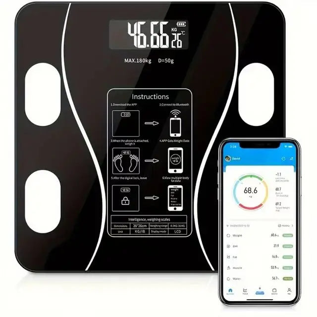 ⚖️ Báscula Digital Inteligente con Bluetooth – Análisis de Composición Corporal
