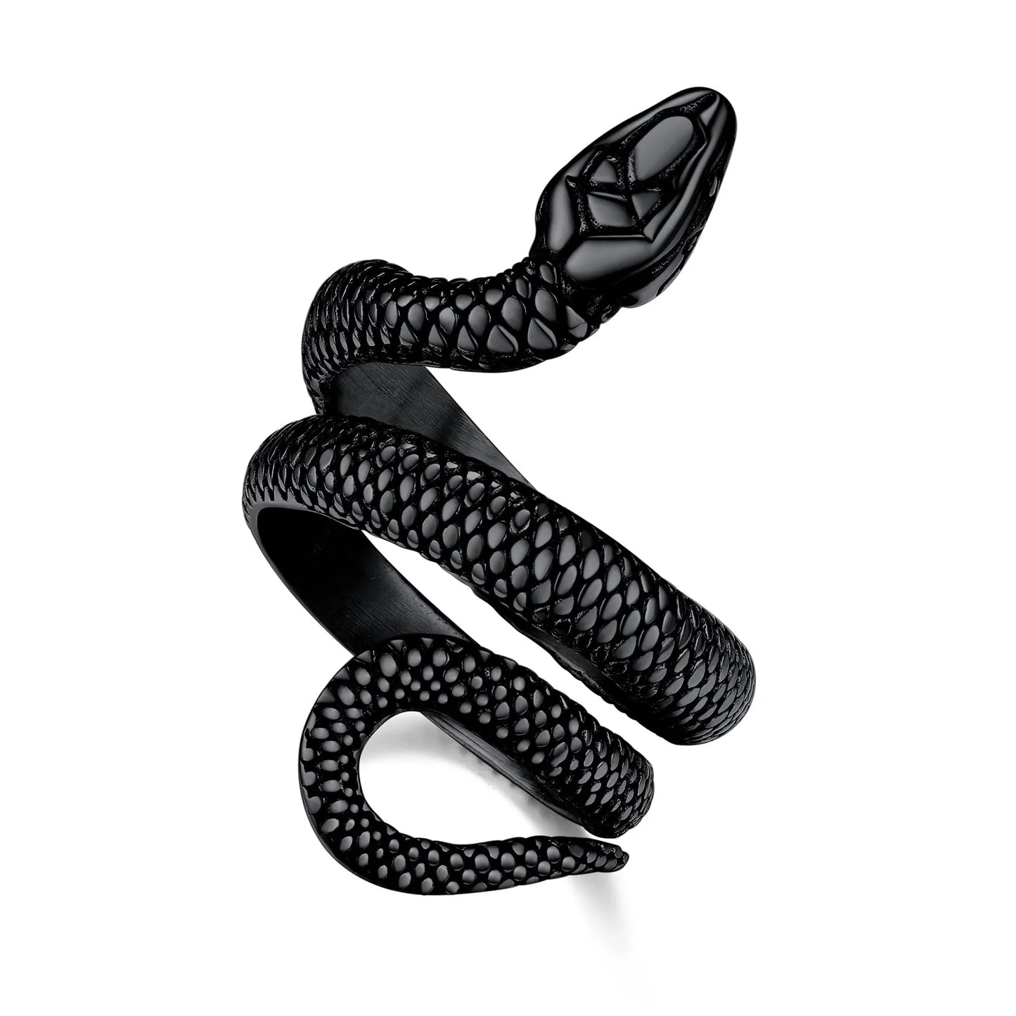 🐍 Anillo Retro de Serpiente Pitón ajustable