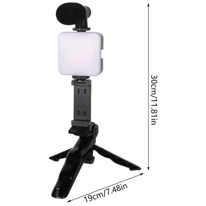 💡 Kit de Iluminación LED con Trípode de Escritorio – Ideal para Vlogs, Streaming y Fotografía