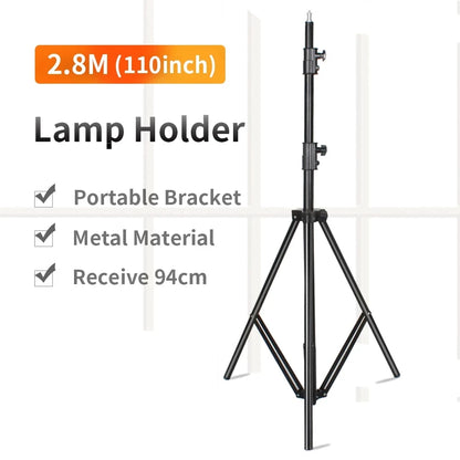 🔥 Trípode Profesional para Luces y Anillos LED – Altura Ajustable y Plegable