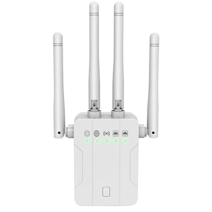 📶 Repetidor WiFi Doble Banda M-1200DM – Hasta 1200 Mbps con 4 Antenas Externas