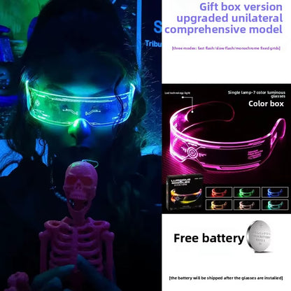 🕶️ Gafas LED Cyberpunk – Estilo Futurista