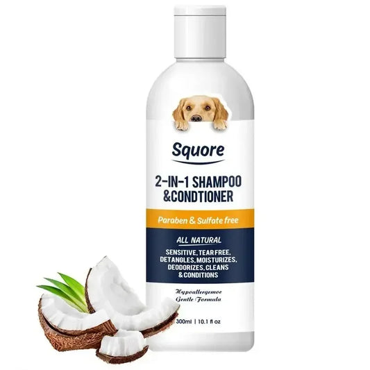 🐶✨ Shampoo & Acondicionador 2 en 1 – Todo en Uno para tu Mascota 🐾🌿