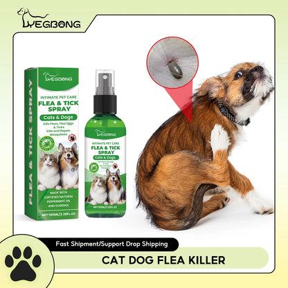 🐶🐱 Spray Antipulgas y Garrapatas Yegbong