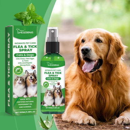 🐶🐱 Spray Antipulgas y Garrapatas Yegbong