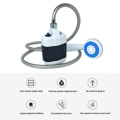 🚿 Ducha Portátil Recargable para Camping y Exteriores
