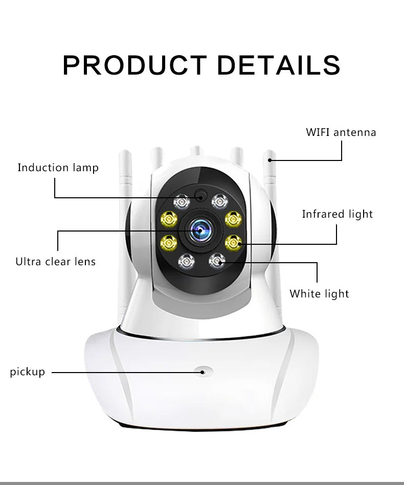 📹 Cámara de Seguridad WiFi 1080P