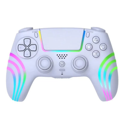 🎮 Controlador Inalámbrico RGB para PS4/PC – Bluetooth de Alta Precisión