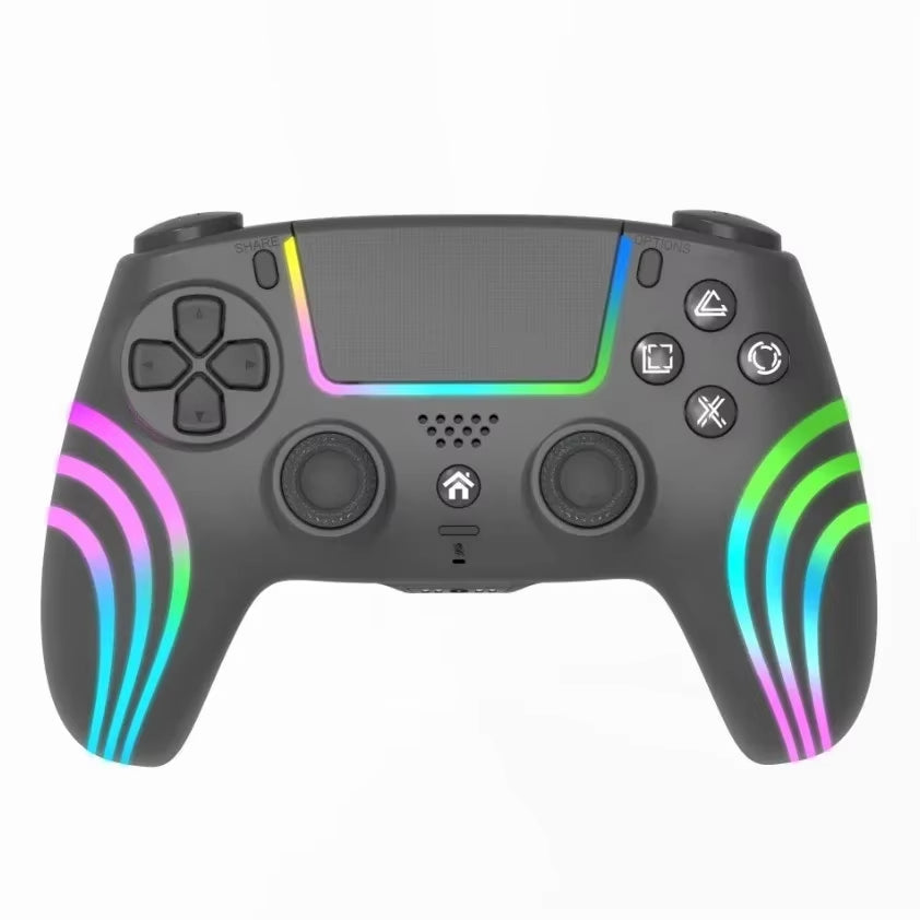 🎮 Controlador Inalámbrico RGB para PS4/PC – Bluetooth de Alta Precisión