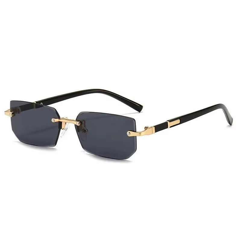 Gafas de sol ovaladas rectangulares vintage Unisex
