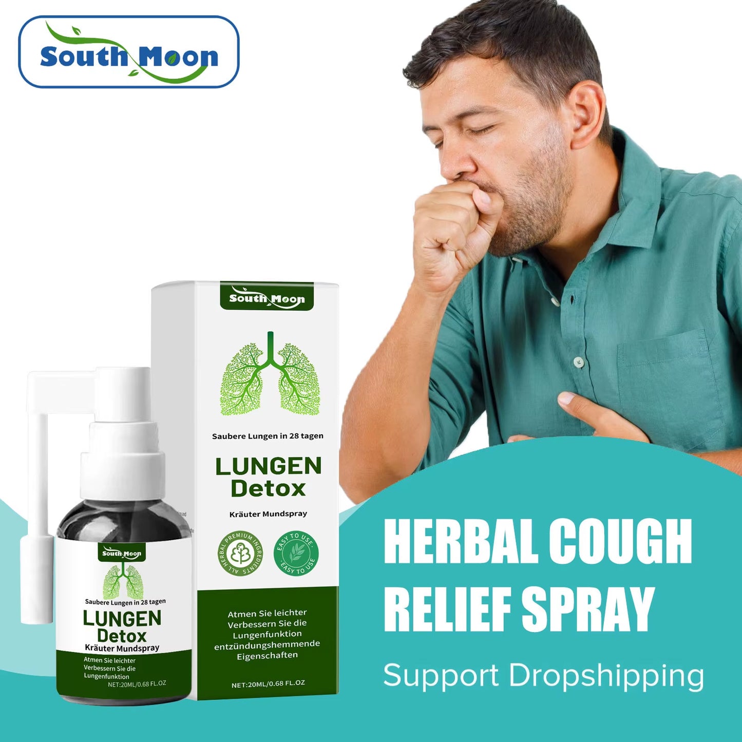 Spray reparador de pulmón a base de hierbas - Lungen Detox