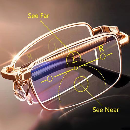 Gafas de lecturas plegables bifocales
