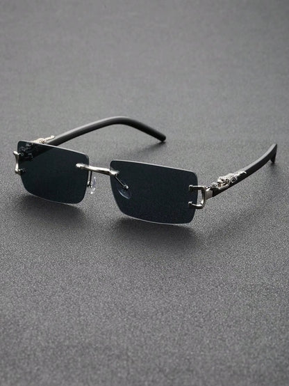 Gafas de Sol Rectangulares Sin Marco Unisex