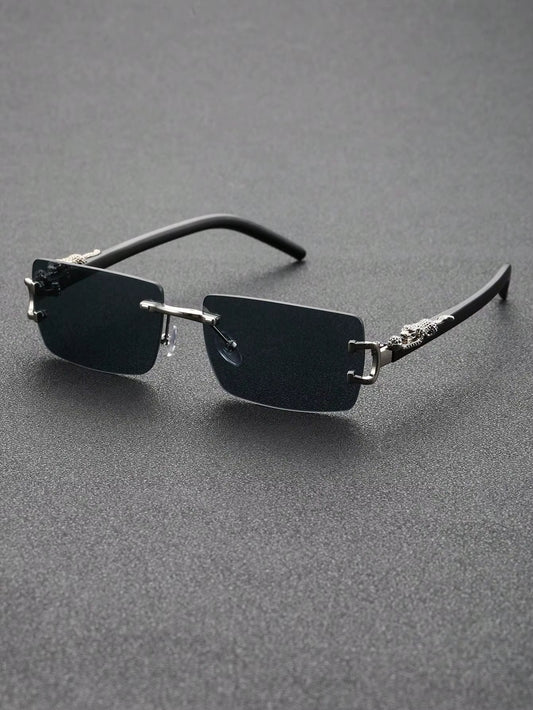 Gafas de Sol Rectangulares Sin Marco Unisex