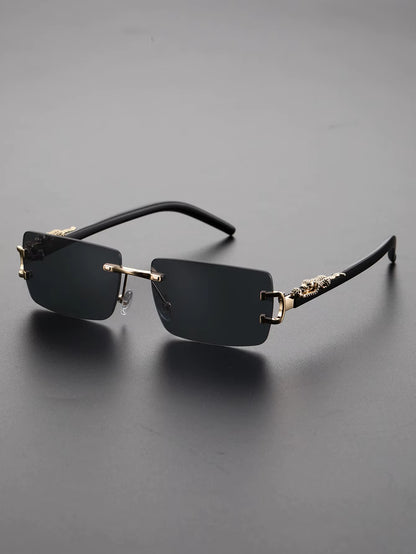 Gafas de Sol Rectangulares Sin Marco Unisex