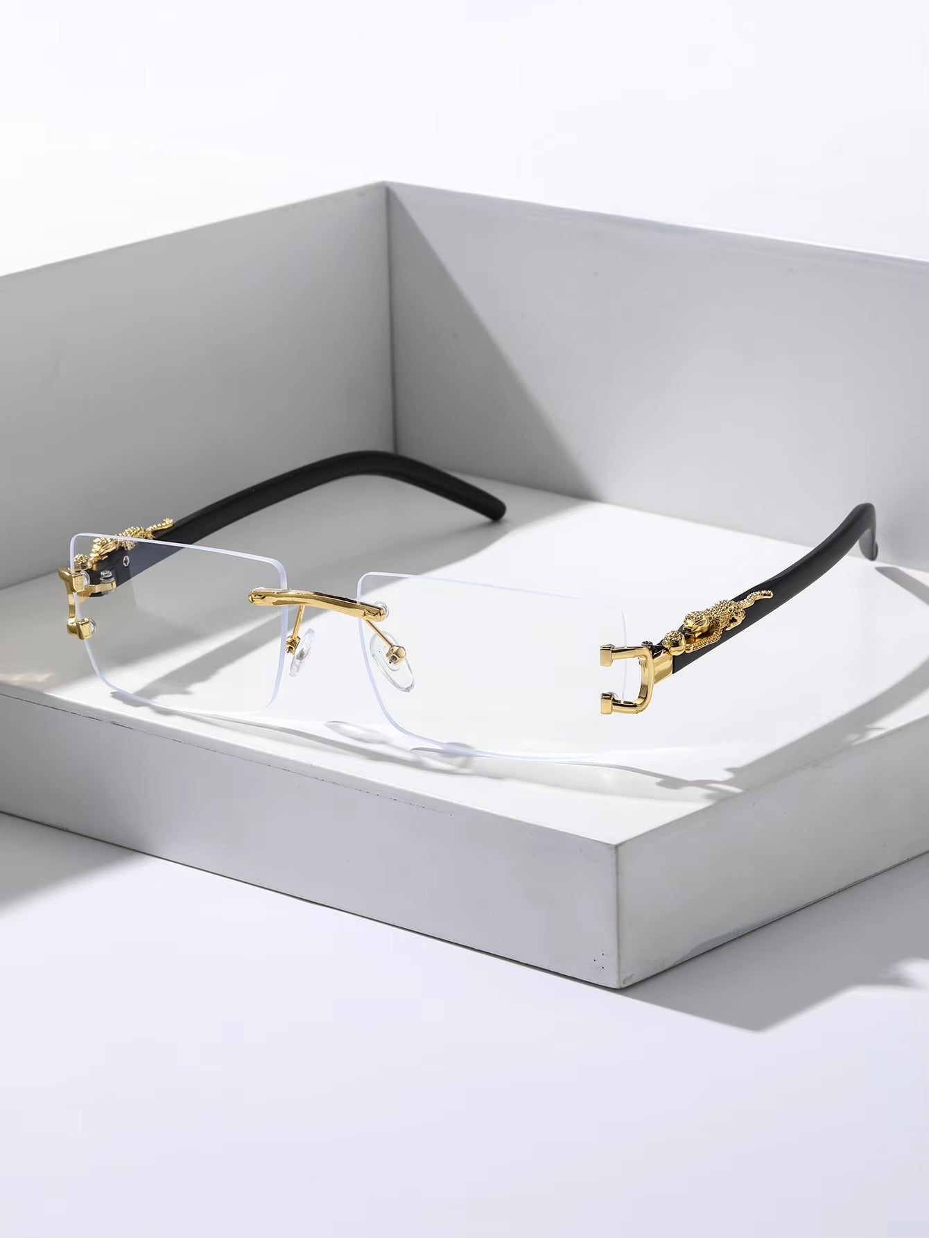 Gafas de Sol Rectangulares Sin Marco Unisex