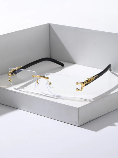 Gafas de Sol Rectangulares Sin Marco Unisex