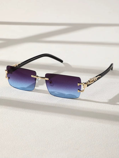Gafas de Sol Rectangulares Sin Marco Unisex