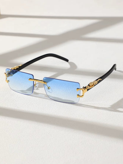 Gafas de Sol Rectangulares Sin Marco Unisex
