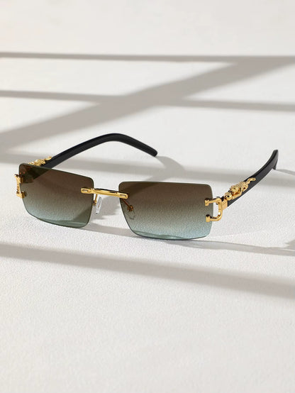 Gafas de Sol Rectangulares Sin Marco Unisex