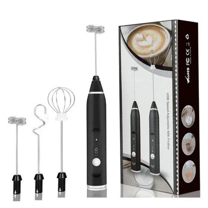 ☕ Espumador de Leche y Café Eléctrico USB – Batidor Multifuncional 3 Velocidades