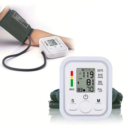 🩺 Monitor Digital de Presión Arterial Automático – Pantalla LCD Grande