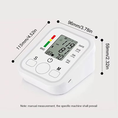 🩺 Monitor Digital de Presión Arterial Automático – Pantalla LCD Grande