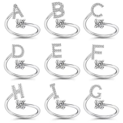ANILLO CON LETRAS A-Z AJUSTABLE