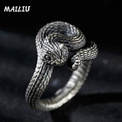 ANILLO SERPIENTE CASCABEL AJUSTABLE