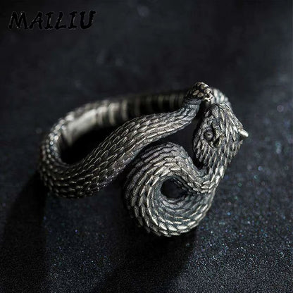 ANILLO SERPIENTE CASCABEL AJUSTABLE