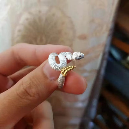 ANILLO SERPIENTE CASCABEL AJUSTABLE