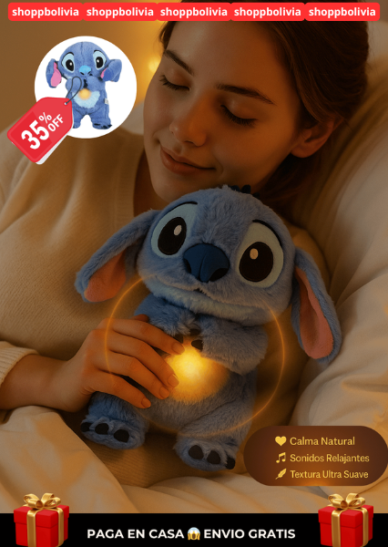 Peluche Stich que Respira - SnugglePop